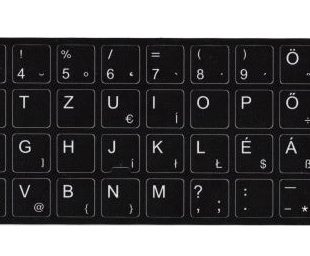 Billentyűzet matrica HP laptopok magyarításához (Gyártóspecifikus)