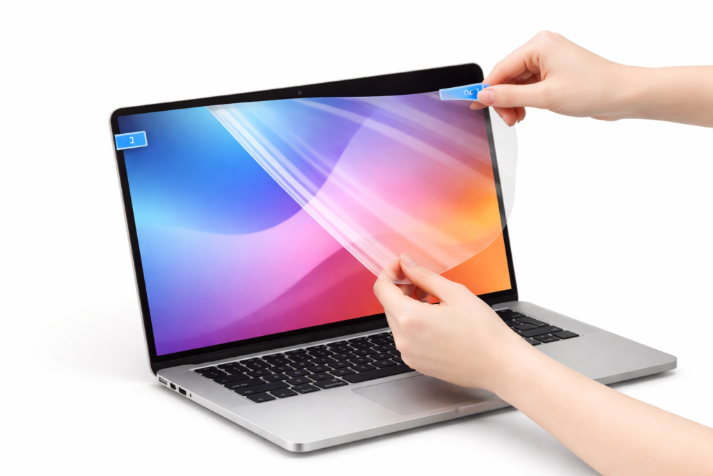 Kijelzővédő fólia felhelyezése