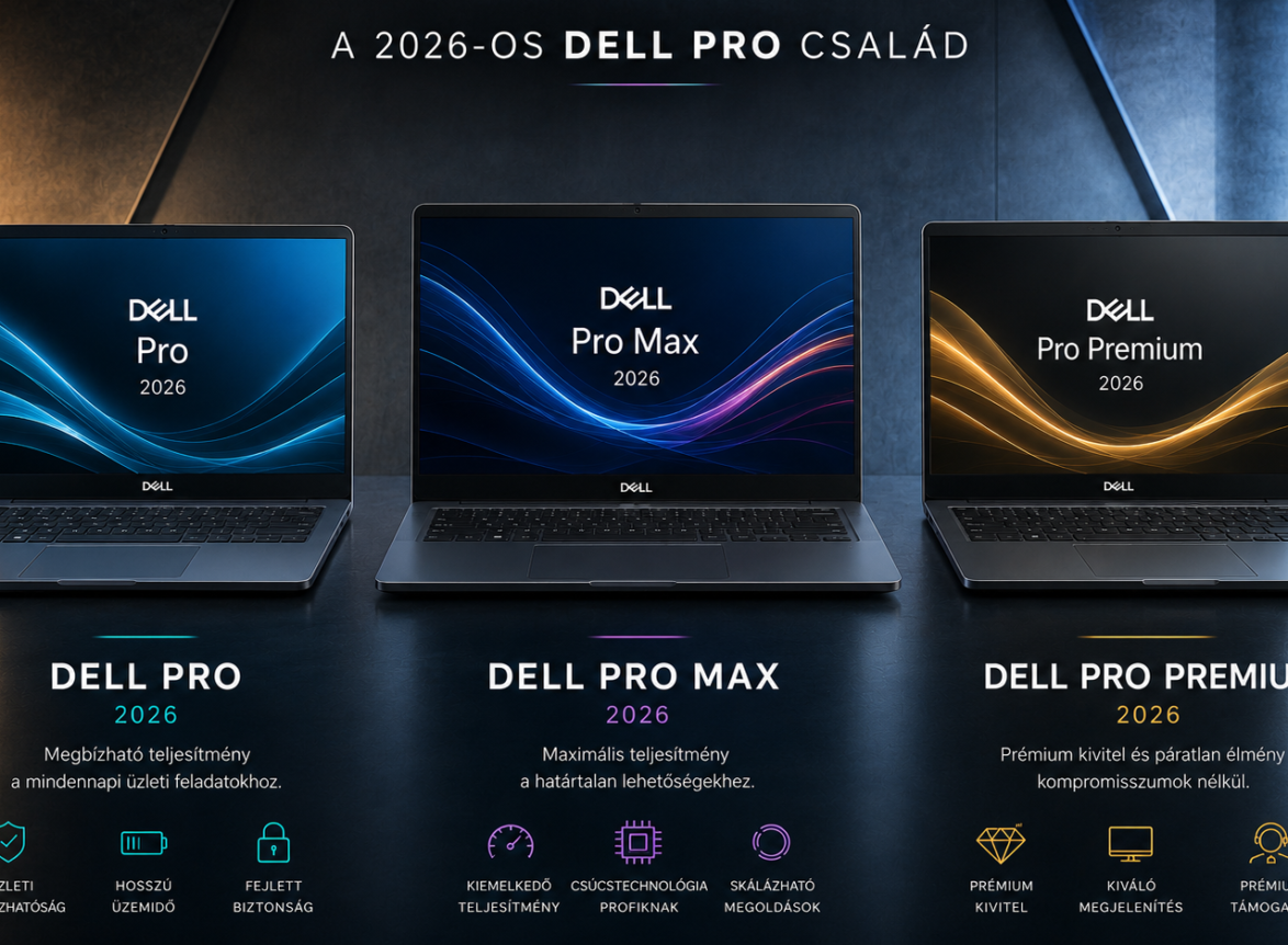 A Dell új nevezéktana 2026 – Mit jelent a Dell, Dell Pro és Dell Pro Max?