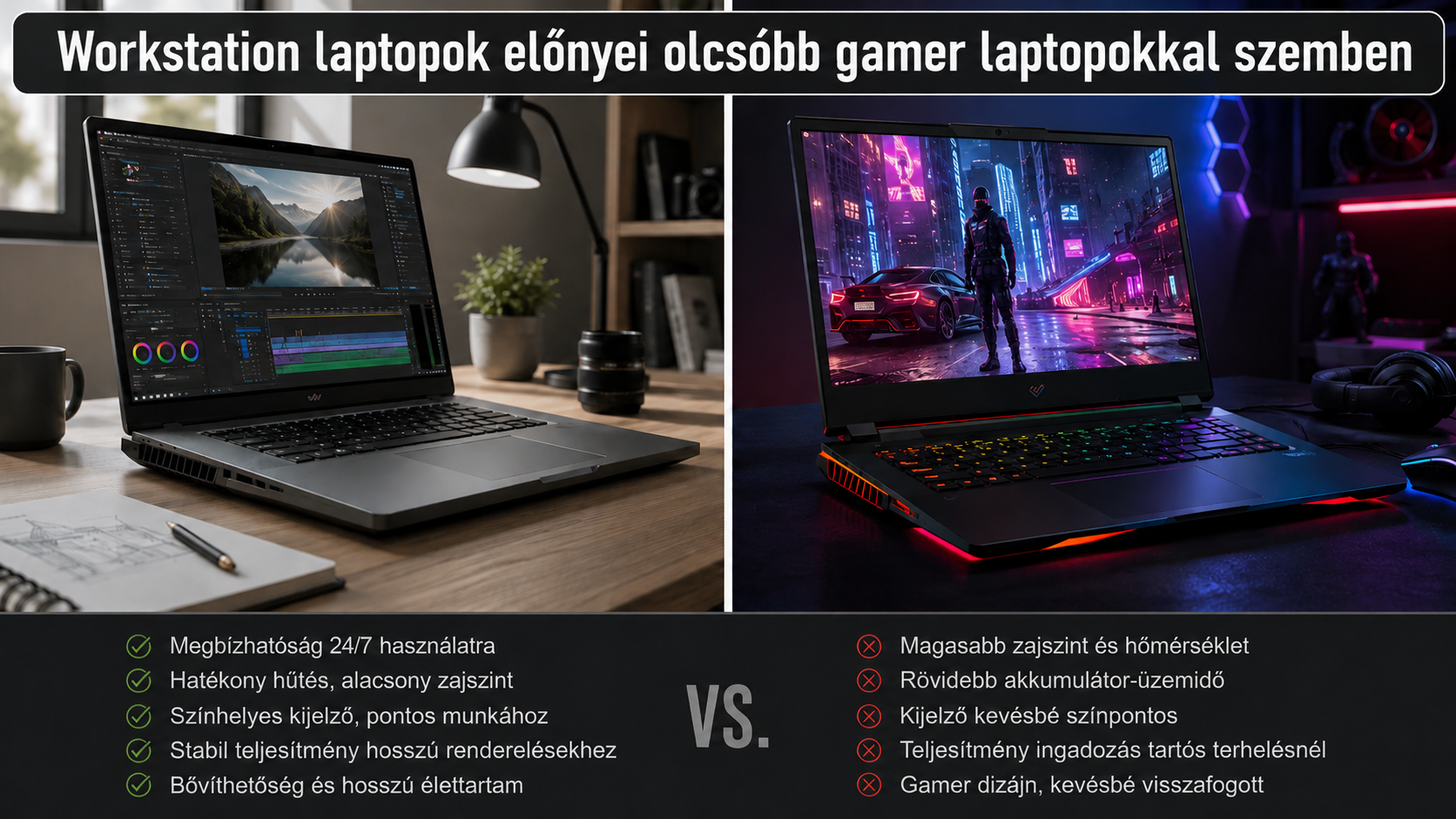 Milyen laptopot vásárolj grafikai munkára – Workstation útmutató 2026