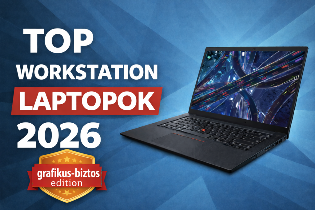 Milyen laptopot vásárolj grafikai munkára – Workstation útmutató 2026