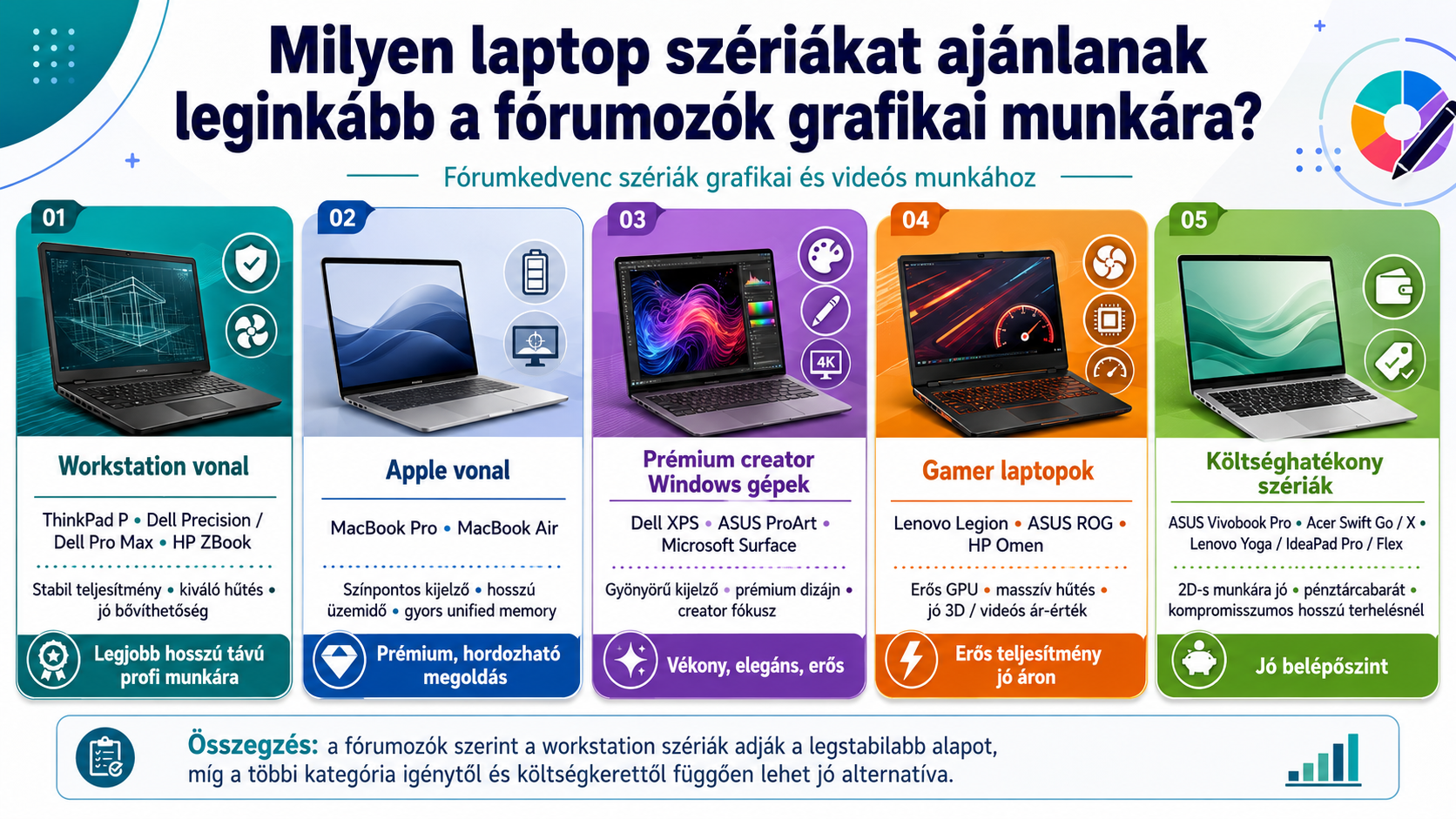 Milyen laptopot vásárolj grafikai munkára – Workstation útmutató 2026 5 Milyen laptopot vásárolj grafikai munkára – Workstation útmutató 2026
