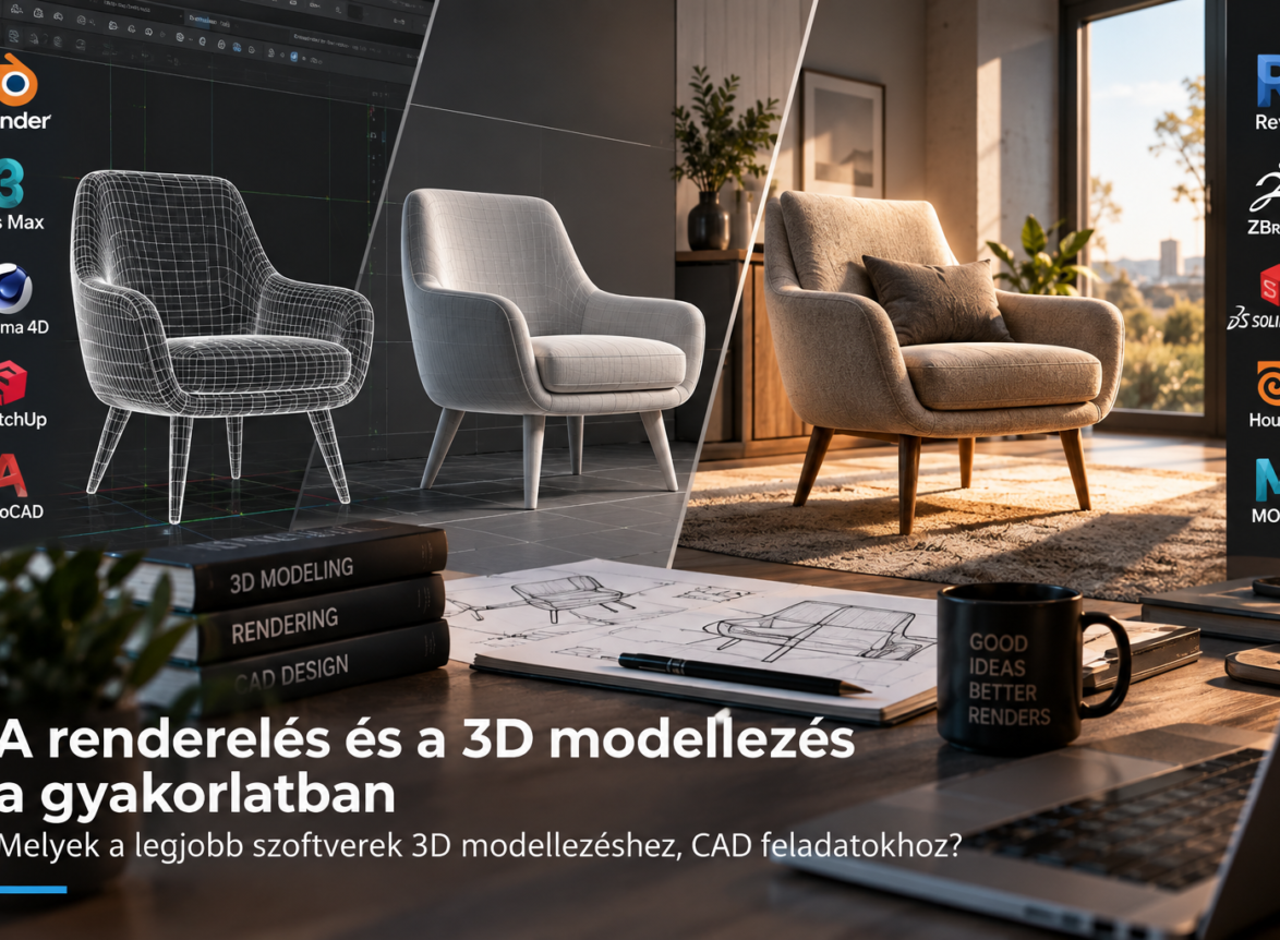 A renderelés és a 3D modellezés a gyakorlatban - Melyek a legjobb szoftverek 3D modellezéshez, CAD feladatokhoz?